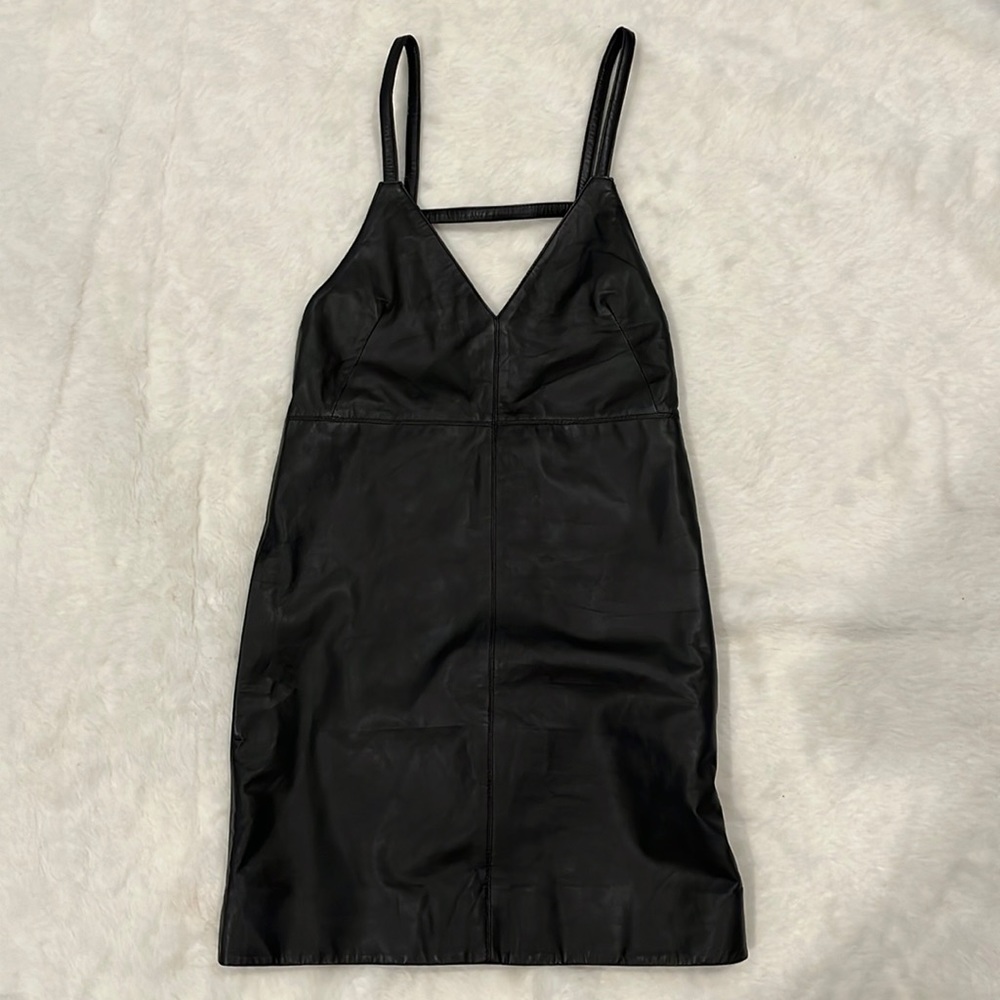 Nasty Gal black leather dress